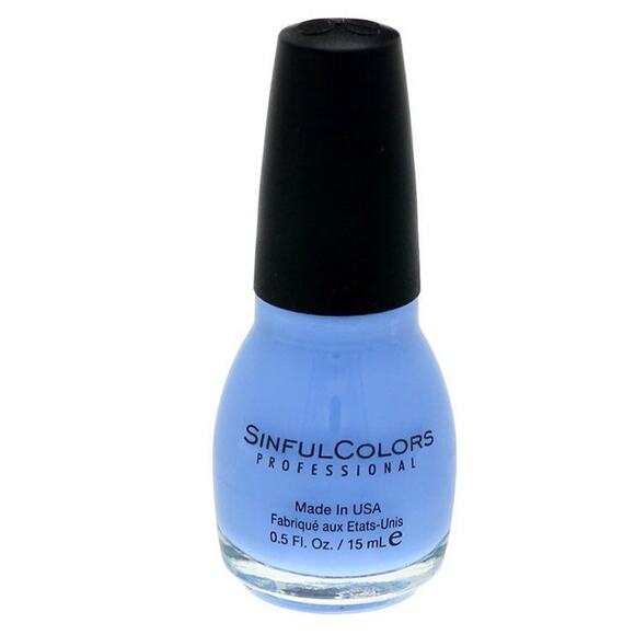 Sinful Colors Blue Nail Polish Enamel Sail La Vie Bottle Bold Fun Color Usa New - Picture 2 of 5